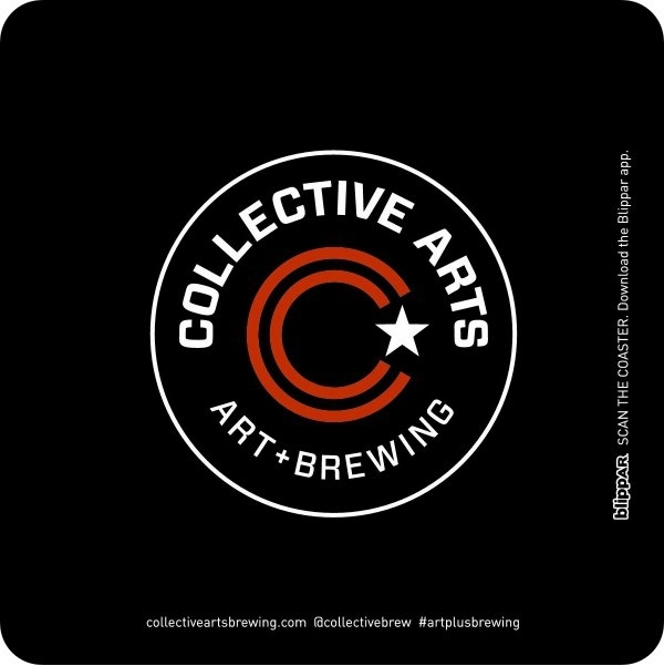 Collective Arts Brewing Company #artplusbrewing New beer coaster 