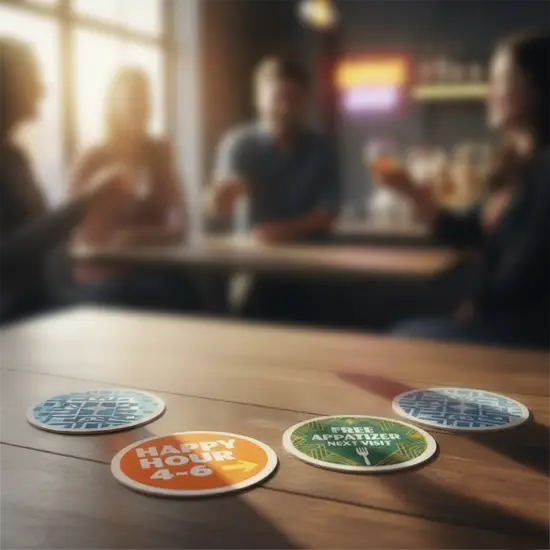 Happy Hour Marketing Ideas with Drink Coasters