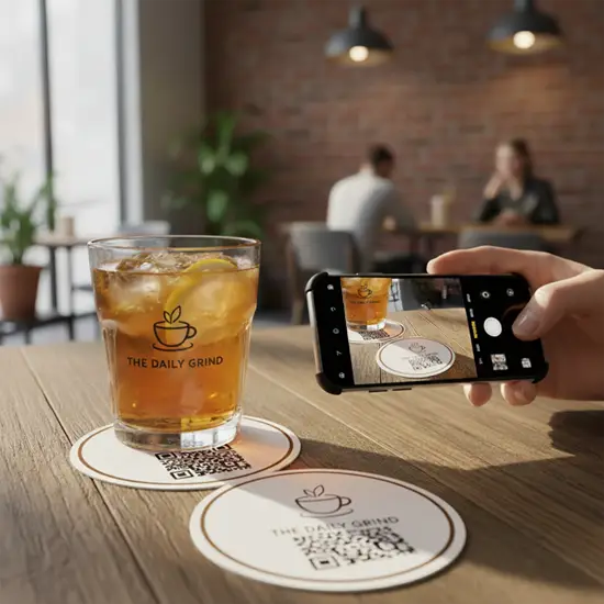 Offline to Online Marketing Ideas with Coasters