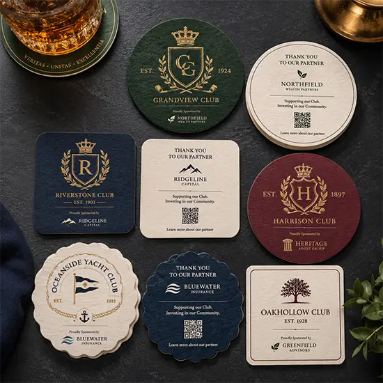 How Clubs Can Use Custom Pulpboard Coasters for Events and Sponsorships