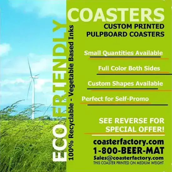 THE ECO-SMART BEER COASTER