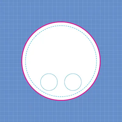 Circle with Two Holes
