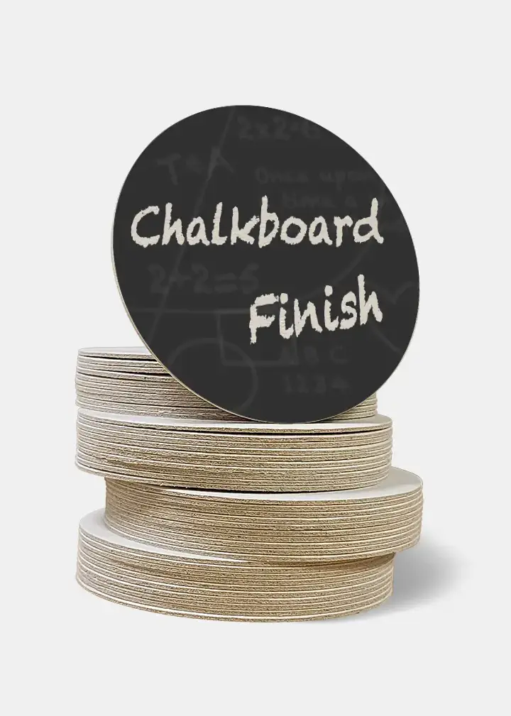 Chalkboard Finish Coasters