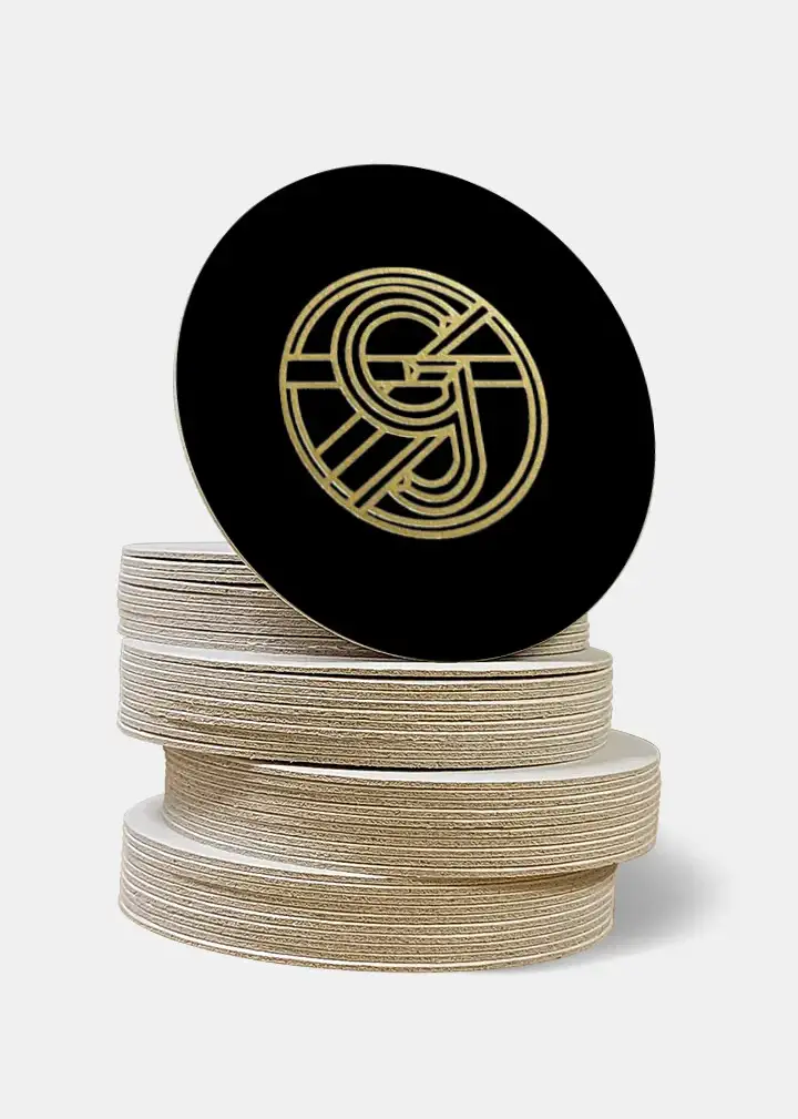 Foil Stamped Coasters